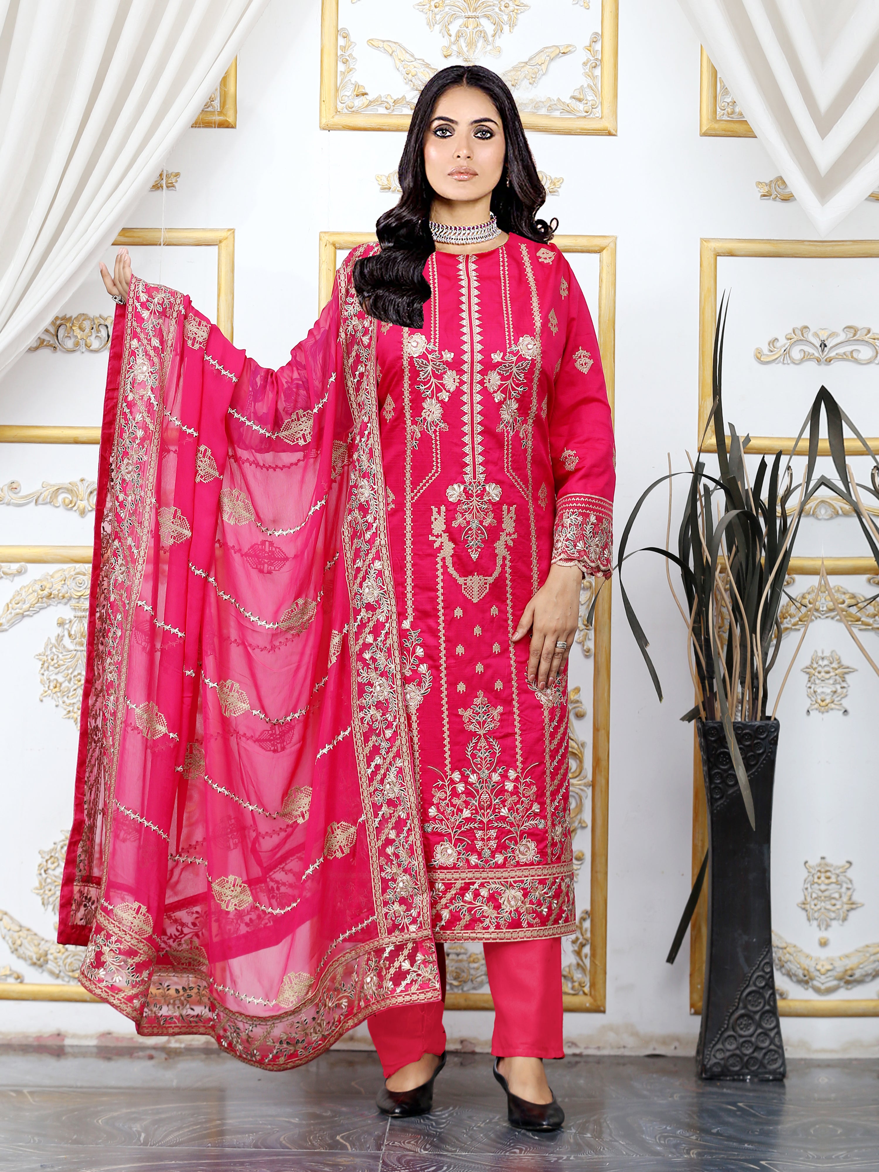 NAQSH  DG-825C (Unstitched KARANDI Collection)